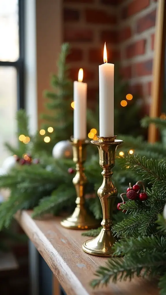 vintage brass candlesticks charm