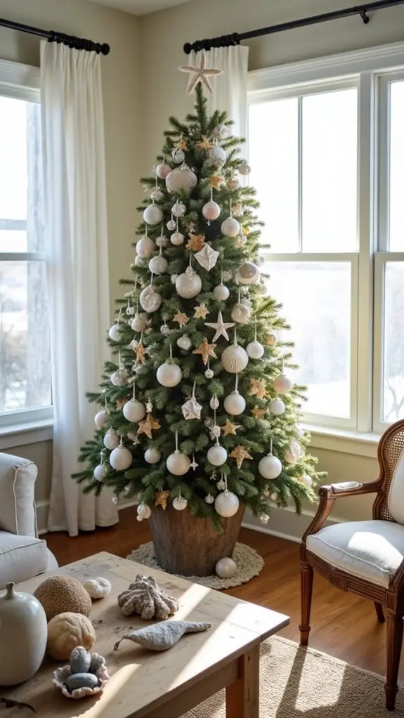 vintage coastal holiday decor