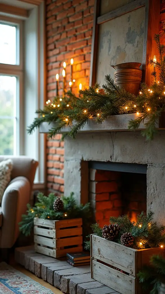 vintage crates enhance charm