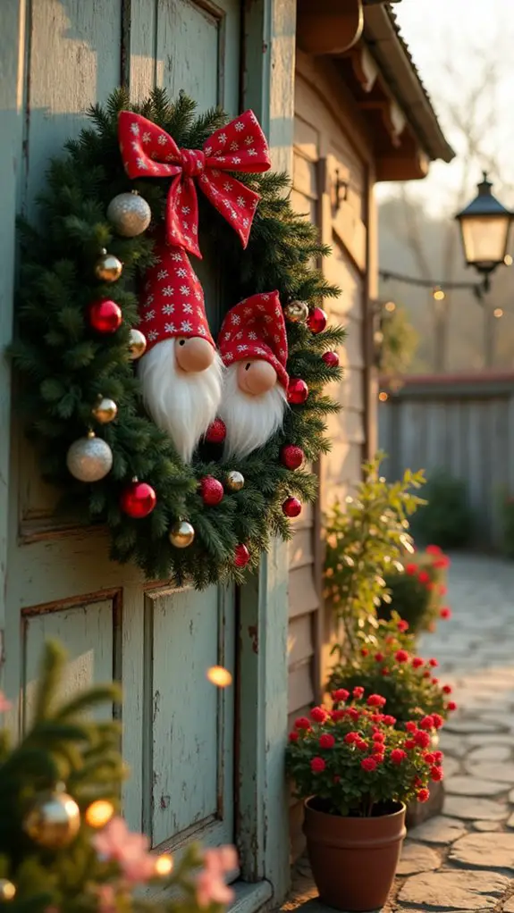 vintage gnome holiday decor