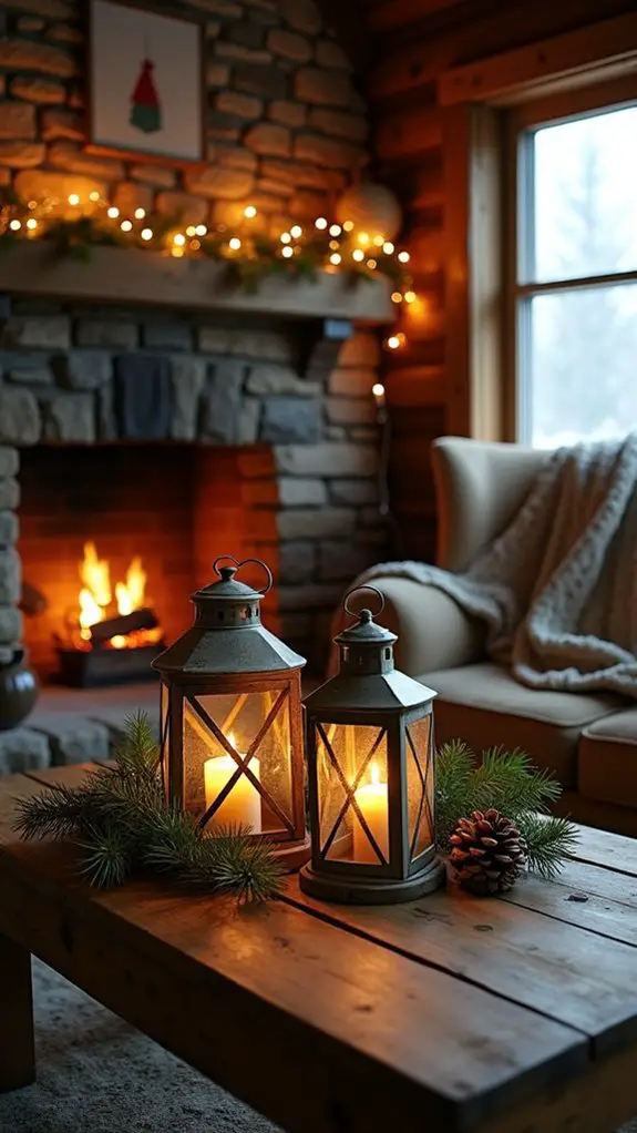 vintage lanterns create ambiance