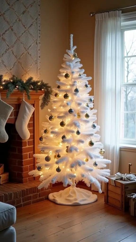 vintage white tree charm