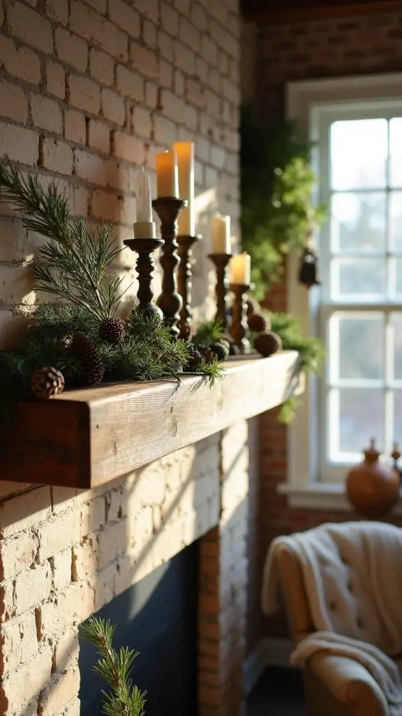 vintage wooden beam decor