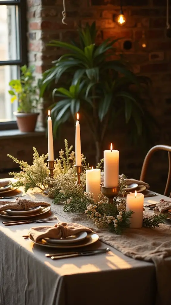 warm candlelit boho ambiance