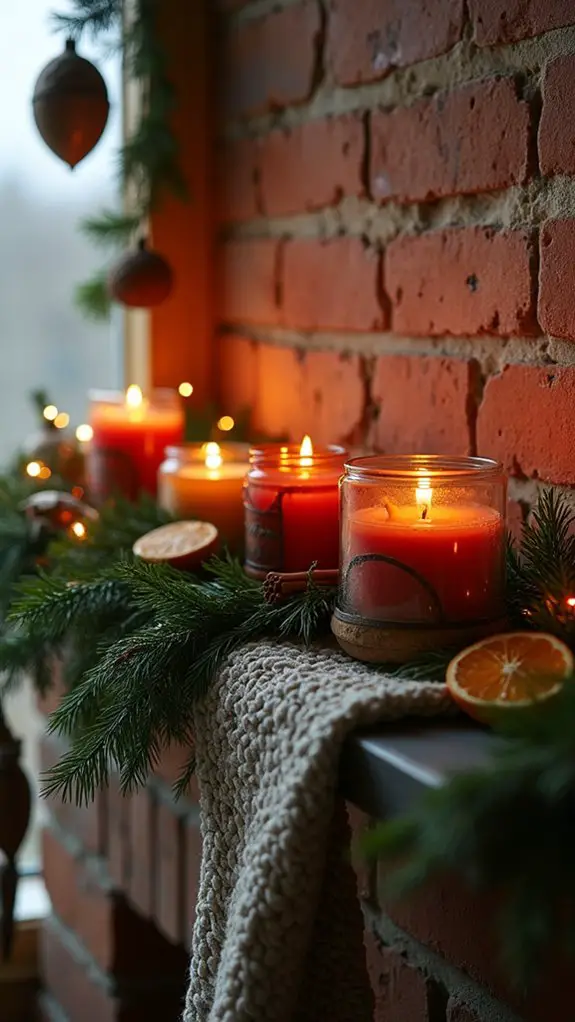 warm festive candle ambiance