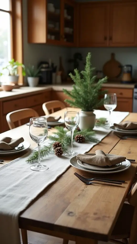 warm rustic wood accents