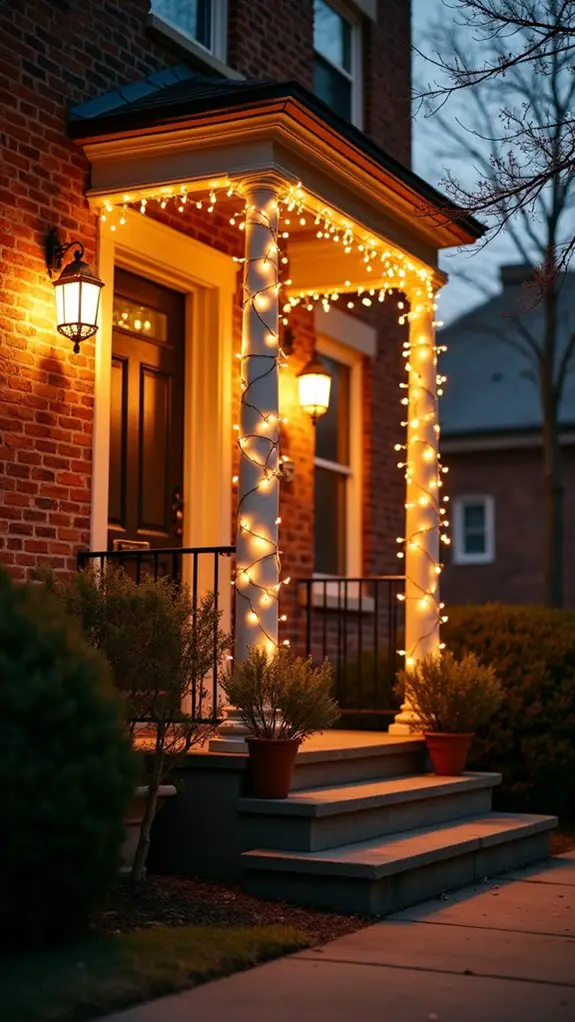 warm white window lights