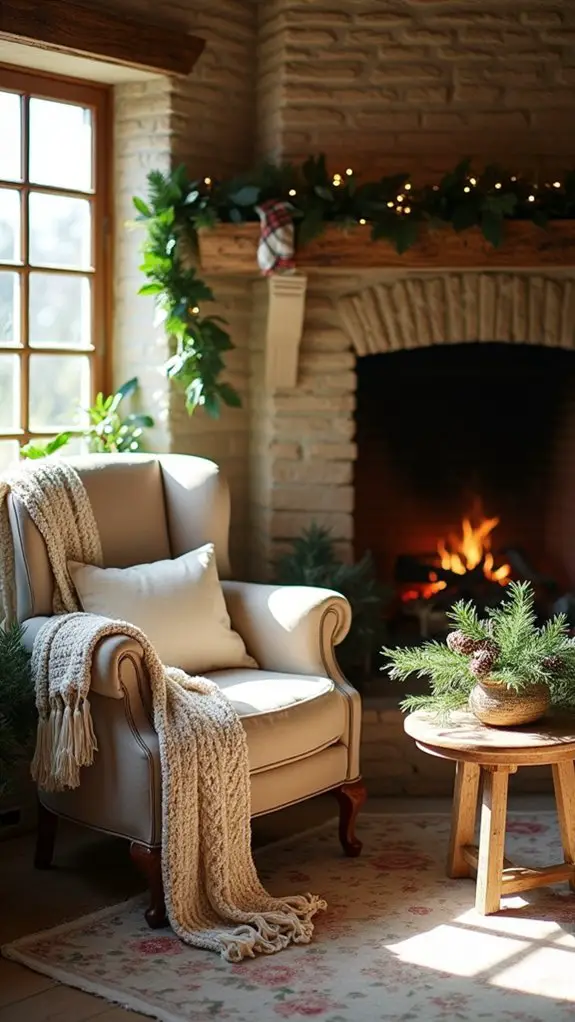 warmth and cozy textiles