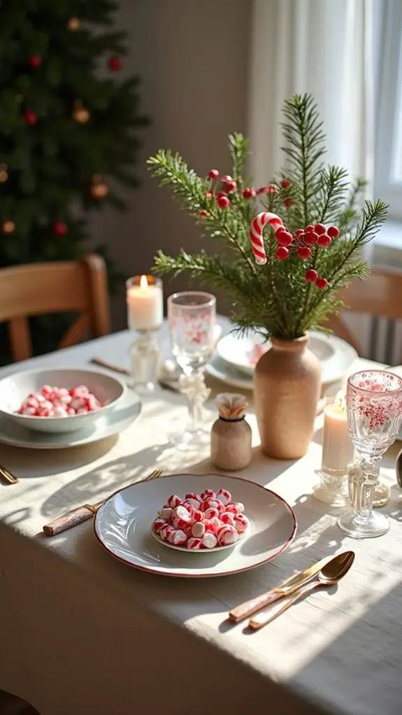 whimsical candy cane d cor