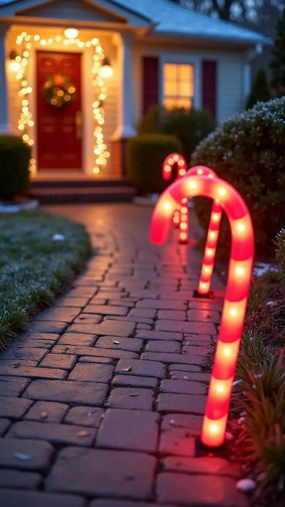 whimsical candy cane decorations