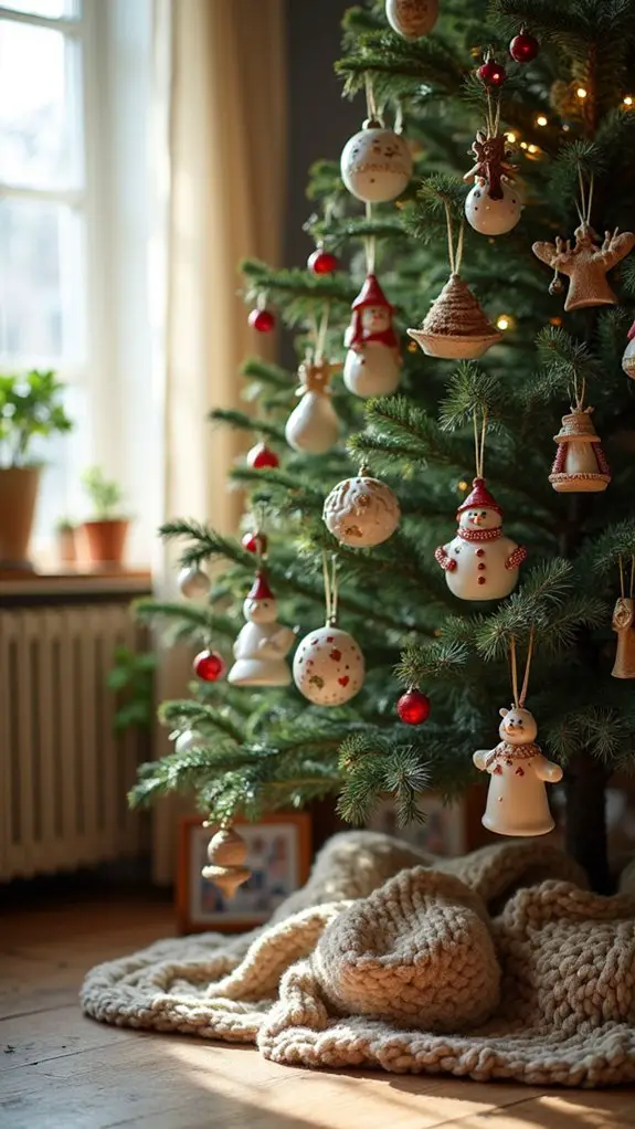 whimsical ceramic heirloom ornaments