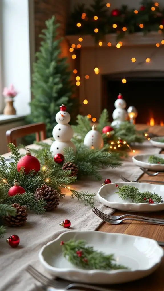 whimsical christmas table decor
