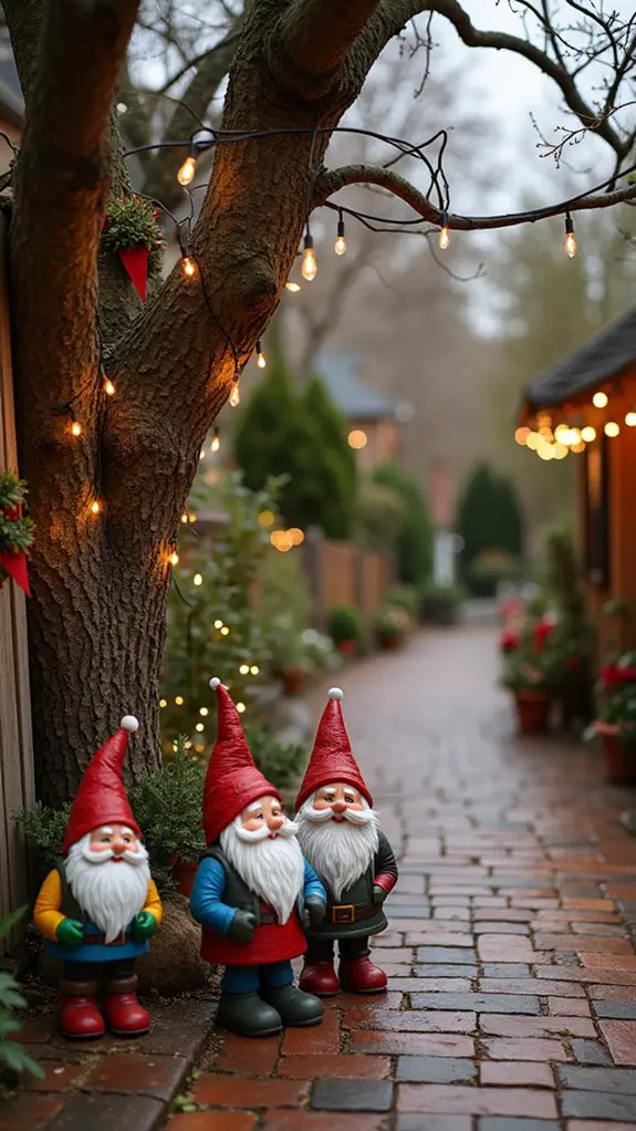 whimsical enchanted garden gnomes