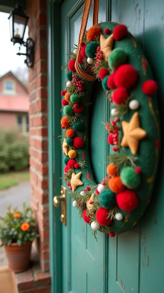 whimsical felt holiday decor