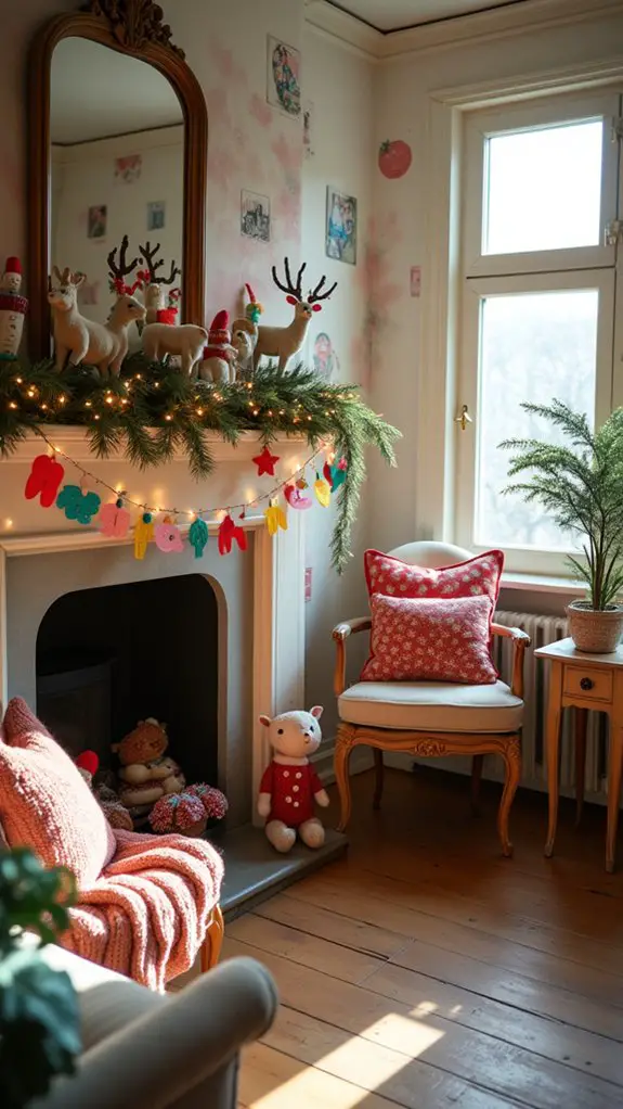 whimsical garland holiday decor