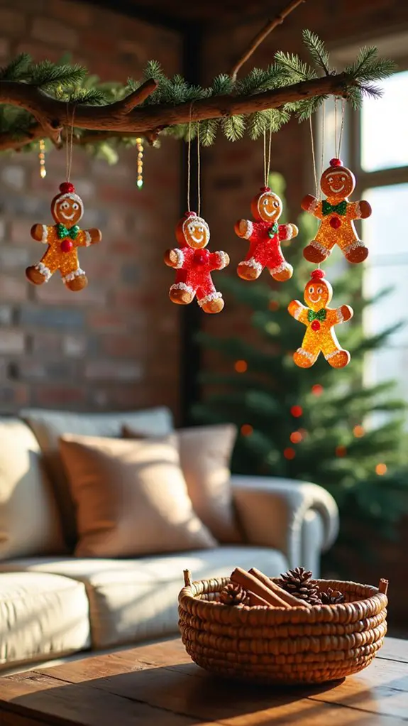 whimsical gingerbread men crafting