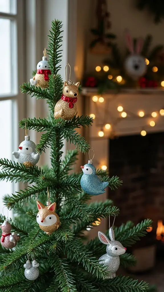 whimsical glass animal ornaments