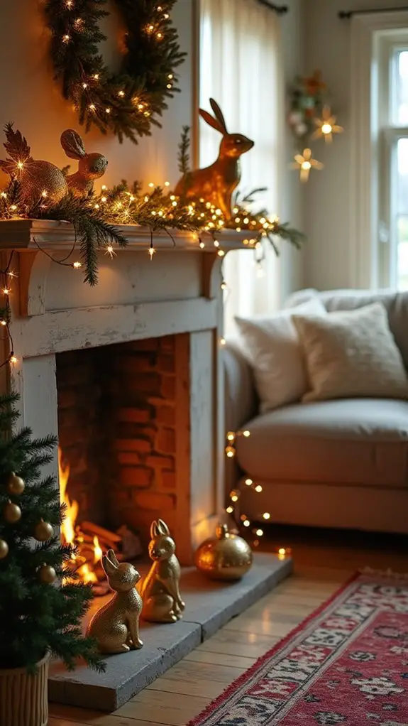 whimsical gold animal decor