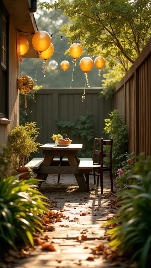 whimsical gold balloon lights