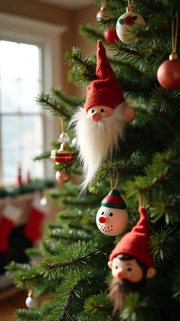 whimsical holiday character ornaments