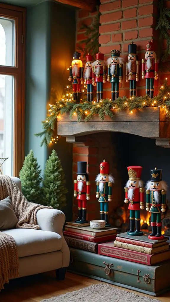 whimsical holiday nutcracker displays