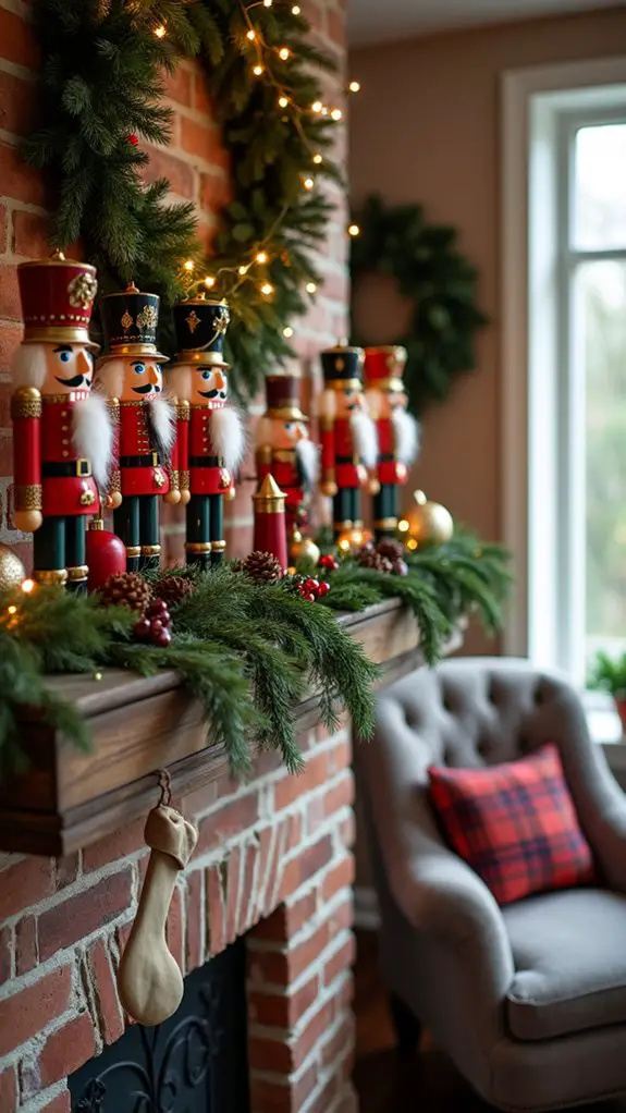 whimsical holiday nutcracker displays