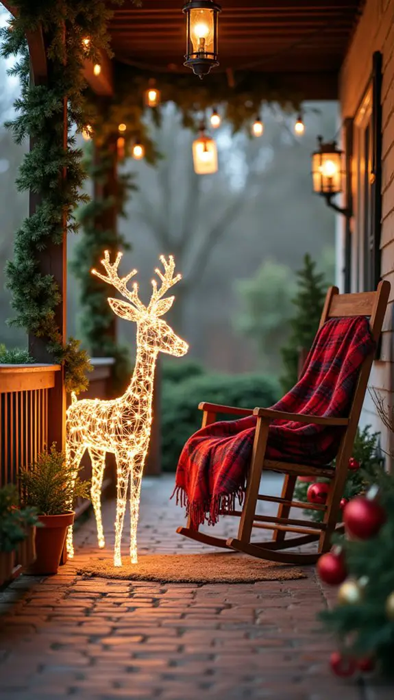 whimsical holiday porch charm