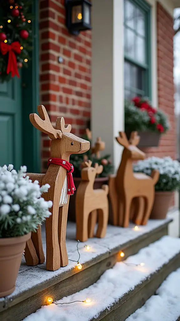 whimsical holiday reindeer decor