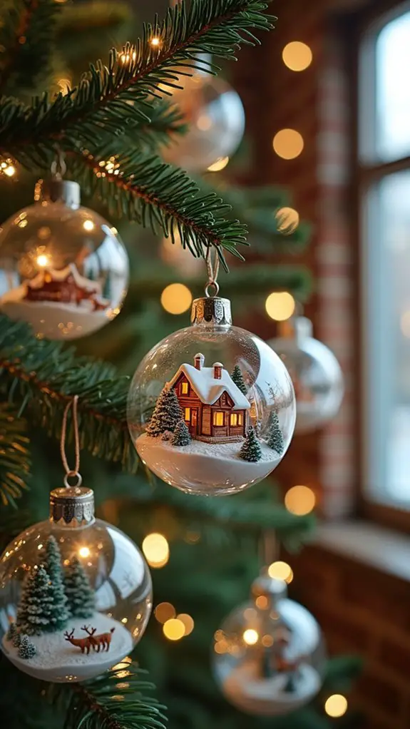 whimsical miniature glass scenes