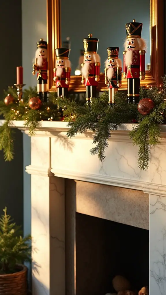 whimsical nutcracker holiday display