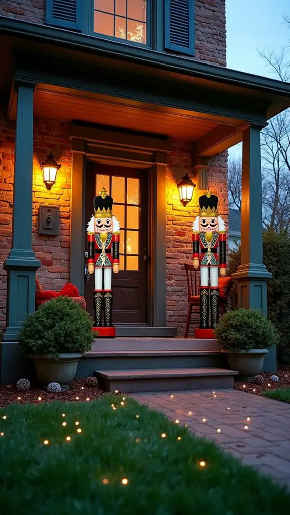whimsical nutcracker spotlight projections