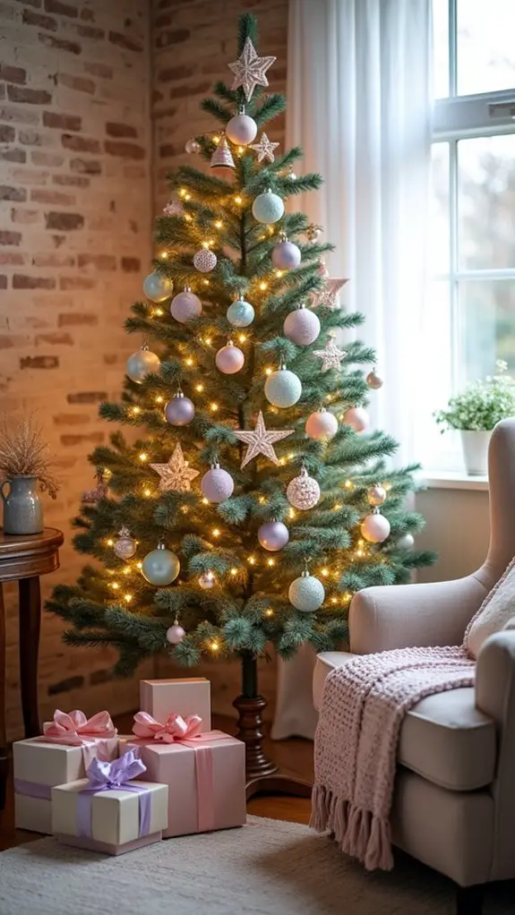 whimsical pastel holiday decor