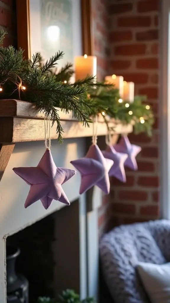 whimsical pastel star ornaments