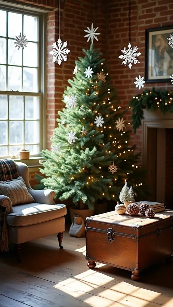 whimsical patterned paper ornaments