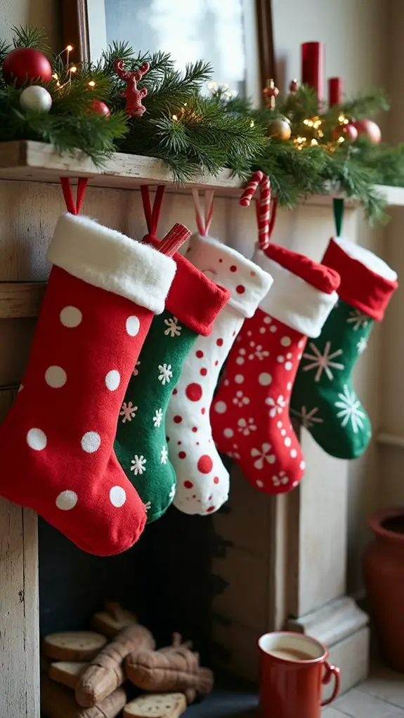 whimsical personalized stocking displays