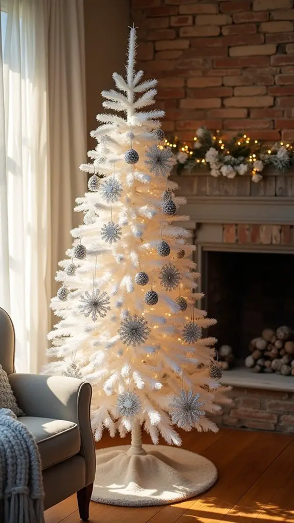 whimsical shimmering snowflake accents