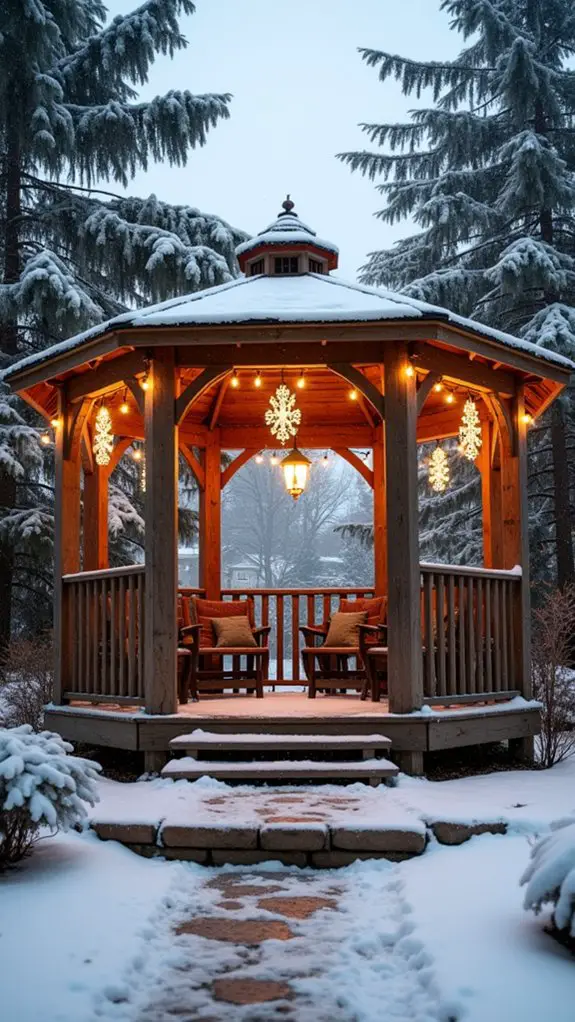 whimsical snowy outdoor lights