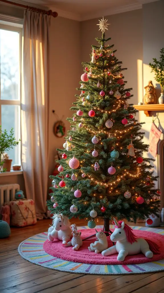 whimsical unicorn holiday decor