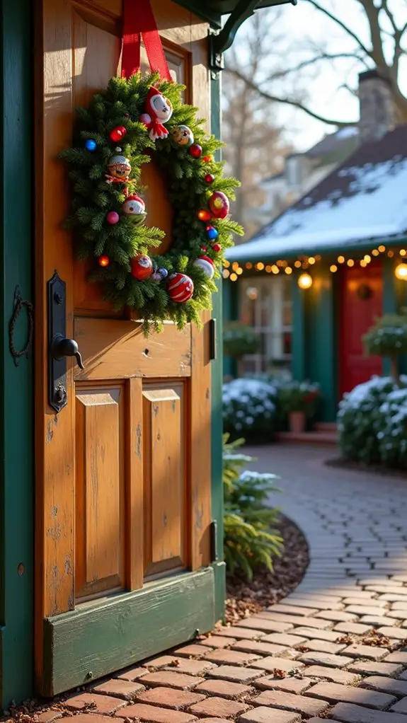 whoville wreaths with lights