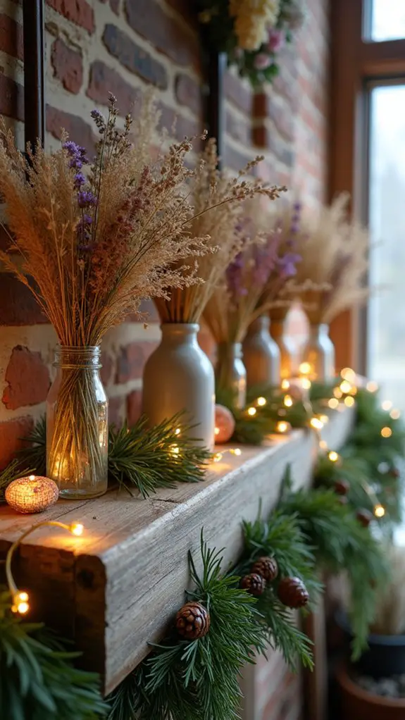 wildflower and herb decorations