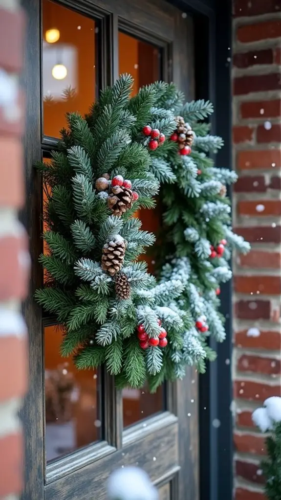 winter pine and snow
