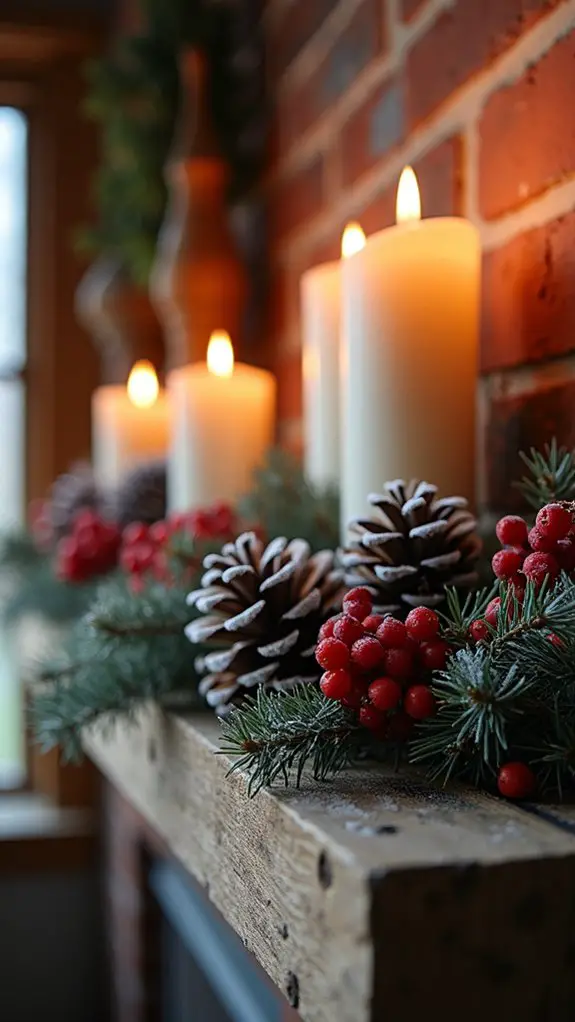 winter wonder mantle decor