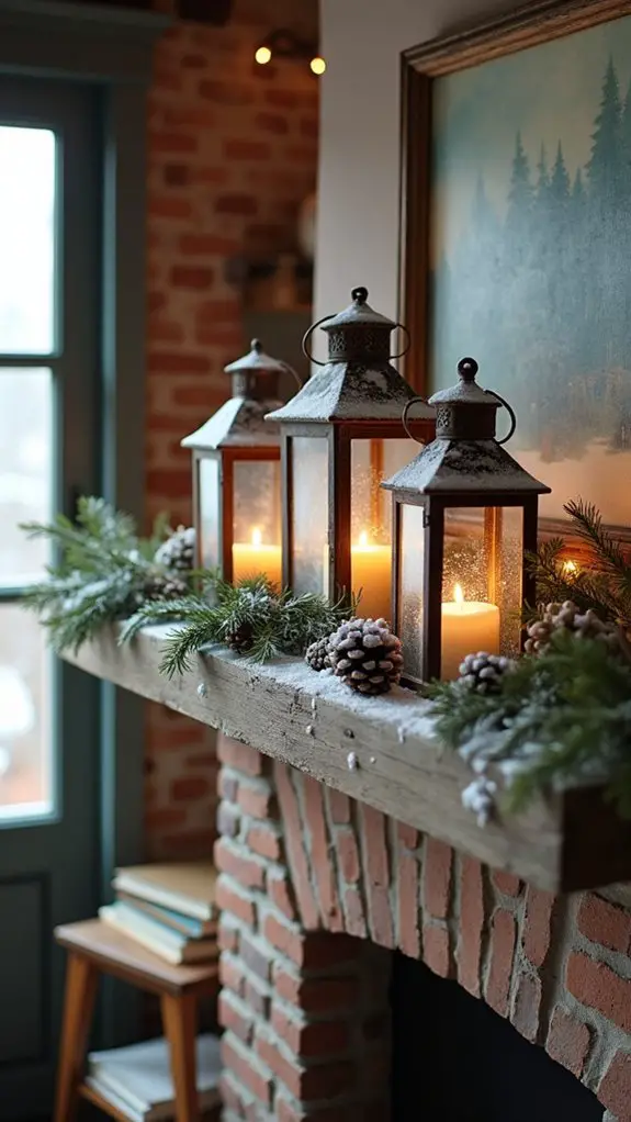 winter wonderland lantern decor