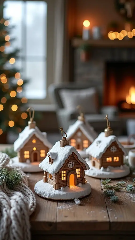 winter wonderland scene ornaments