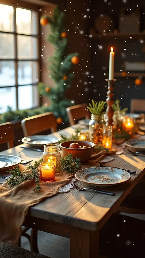 winter wonderland table decor