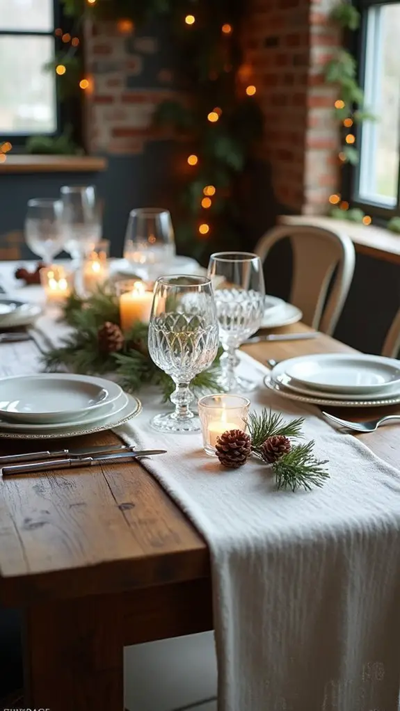 winter wonderland table decor