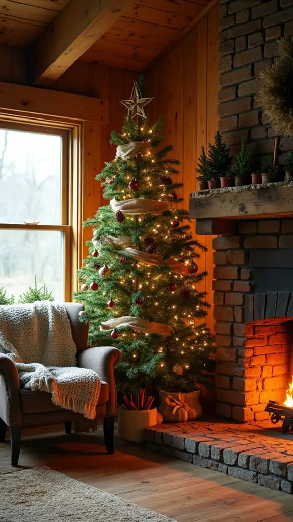 woodland inspired holiday decor