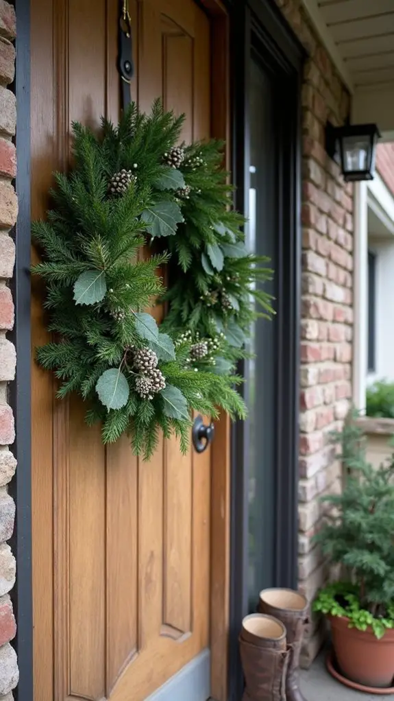 woodsy winter holiday decor