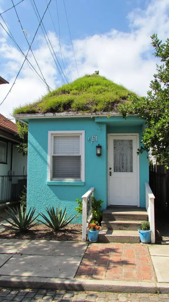 aqua blue coastal retreat