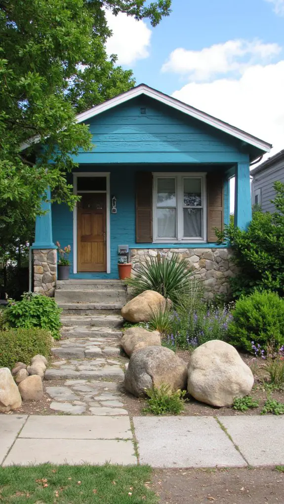 aqua blue rustic elegance